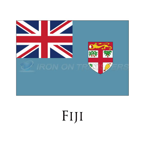 Fiji flag Iron-on Stickers (Heat Transfers)NO.1874